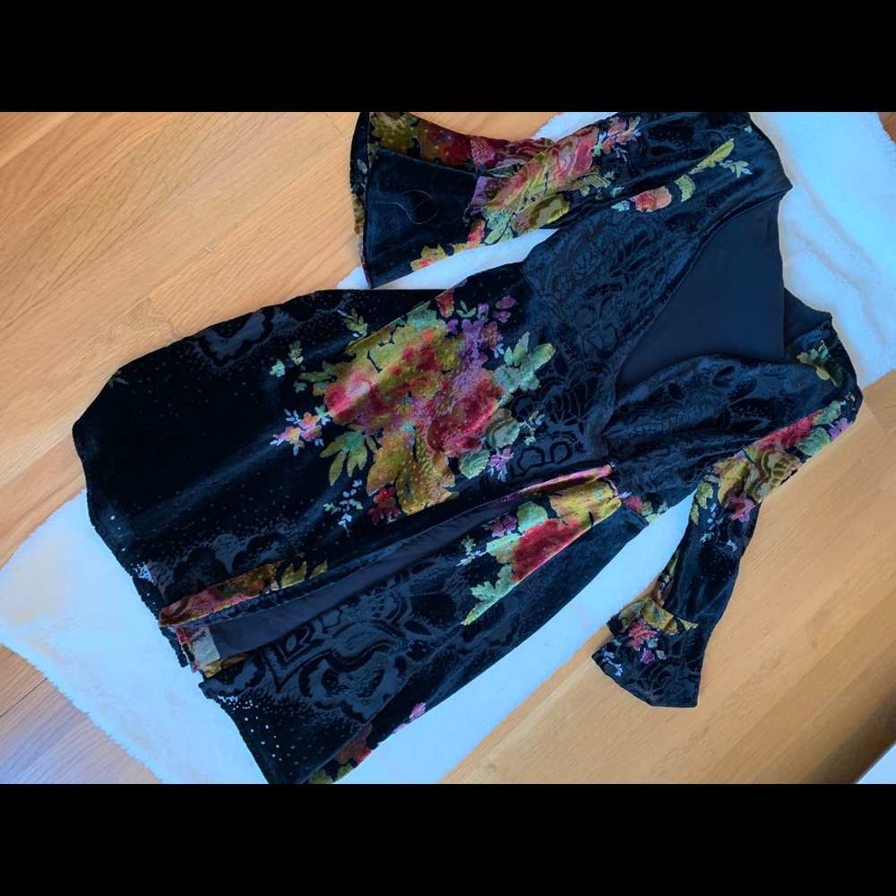 Free People Velvet Coat Dress NWOT